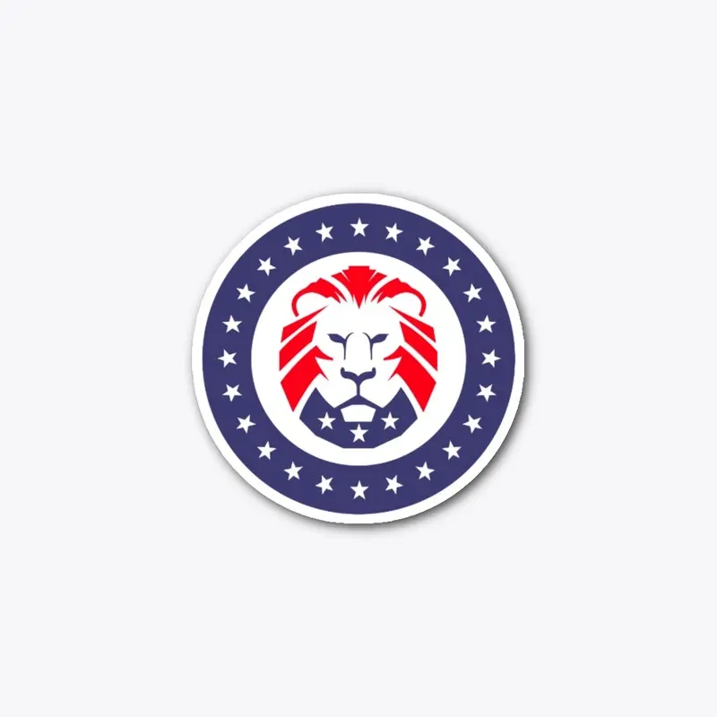 Trump Patriot Lion Sticker