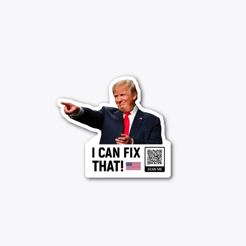 "I Can Fix That" Gas Pump Sticker